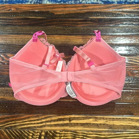 Victoria’s Secret Pink Lace Lined Demi Bra 32DDD - Picture 2 of 8
